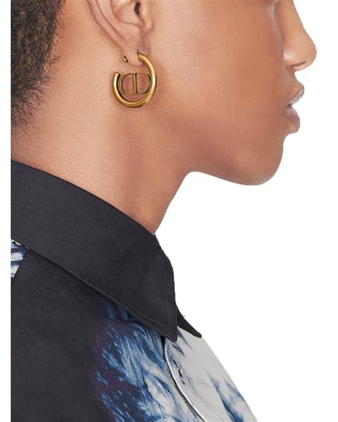 farfetch dior earrings|christian dior hoop earrings.